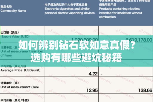 如何辨别钻石软如意真假？选购有哪些避坑秘籍